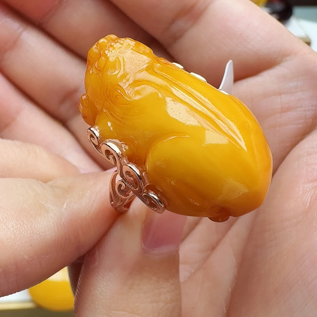 蜜蜡银S925镶嵌颈饰天然保真假一赔十107
