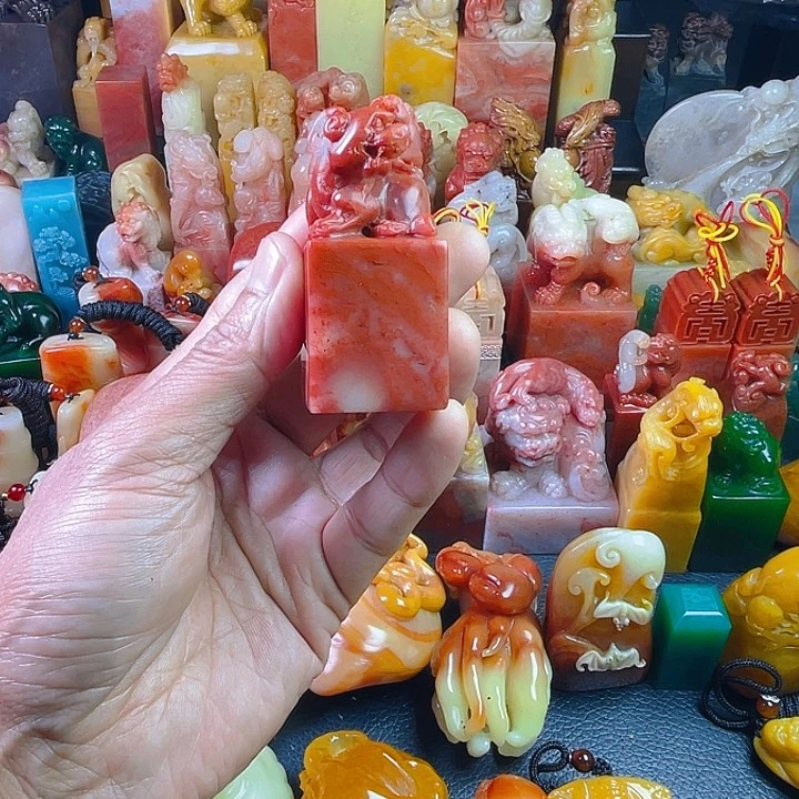 寿山石爱****戒完好无损，福利价！