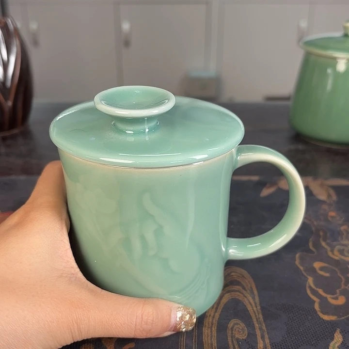 龙泉云间青瓷小米茶器