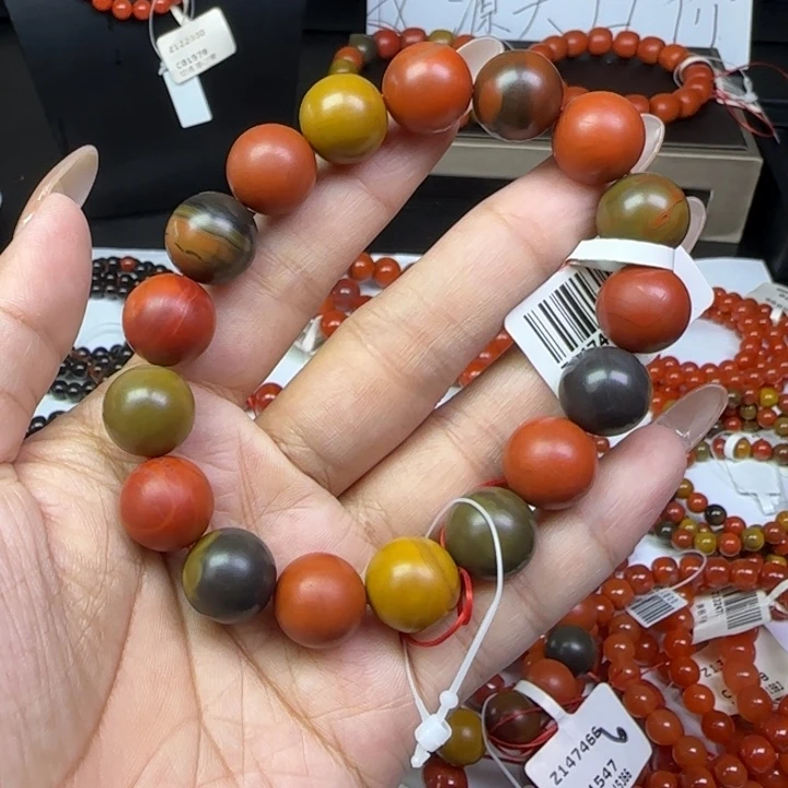 南红玛瑙未镶嵌手链云南天然包浆13mm