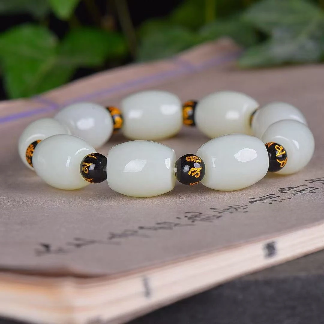 传承系列/九字真言/白色九子真言创意车载车挂饰品