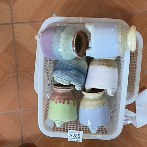 紫砂花盆285微瑕品口径6厘米左右的时间