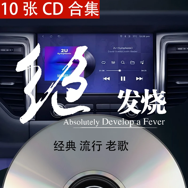 10CD套碟 高音质音乐CD 车载音乐光盘 无损wav流行歌曲经典金曲