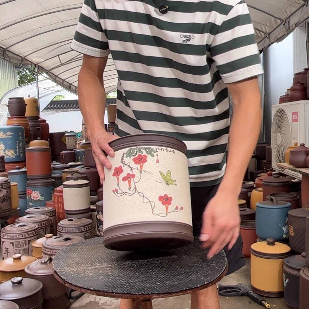 紫砂茶叶罐8 饼茶叶罐