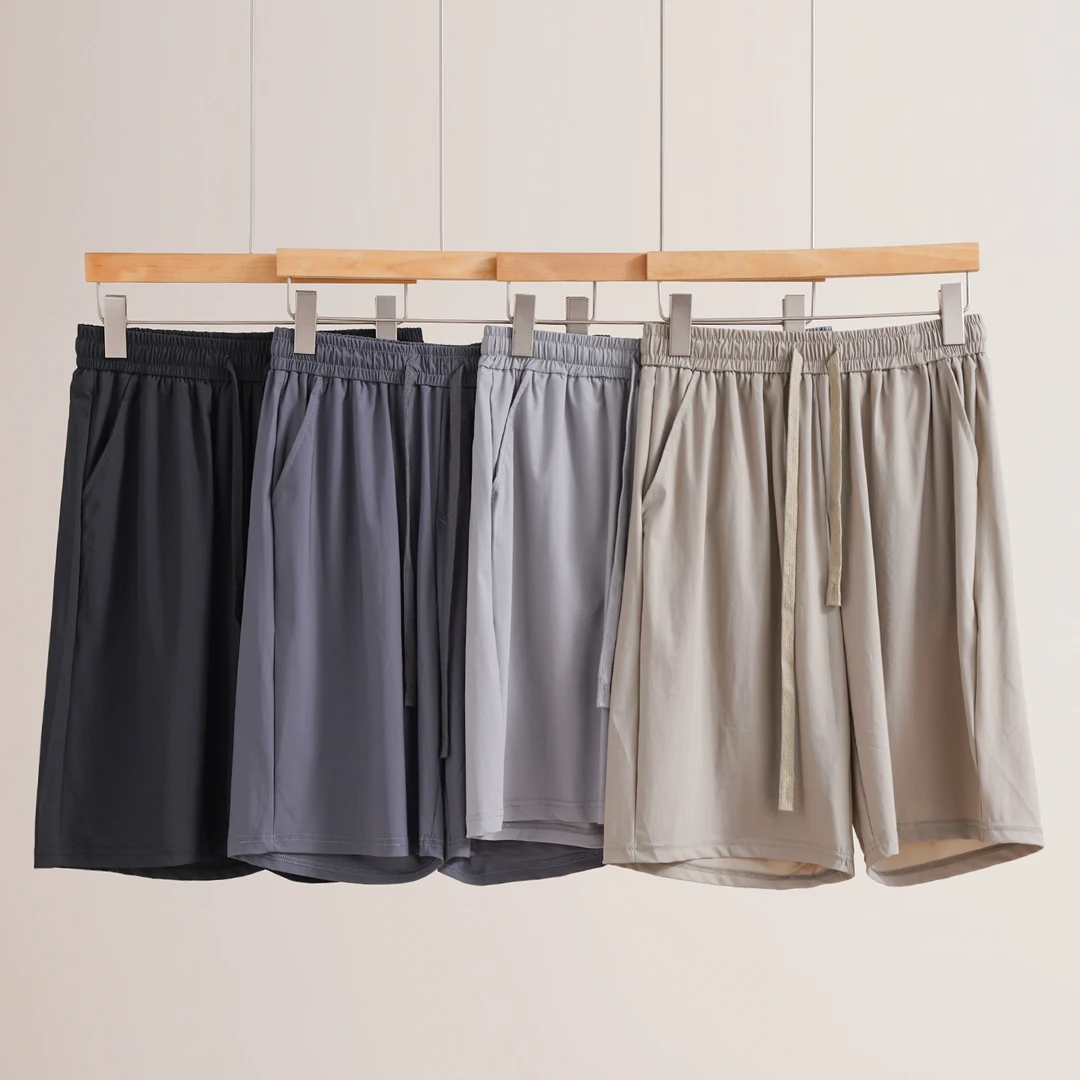 简约大气冰丝速户外干松紧腰男士短裤（251024）2602