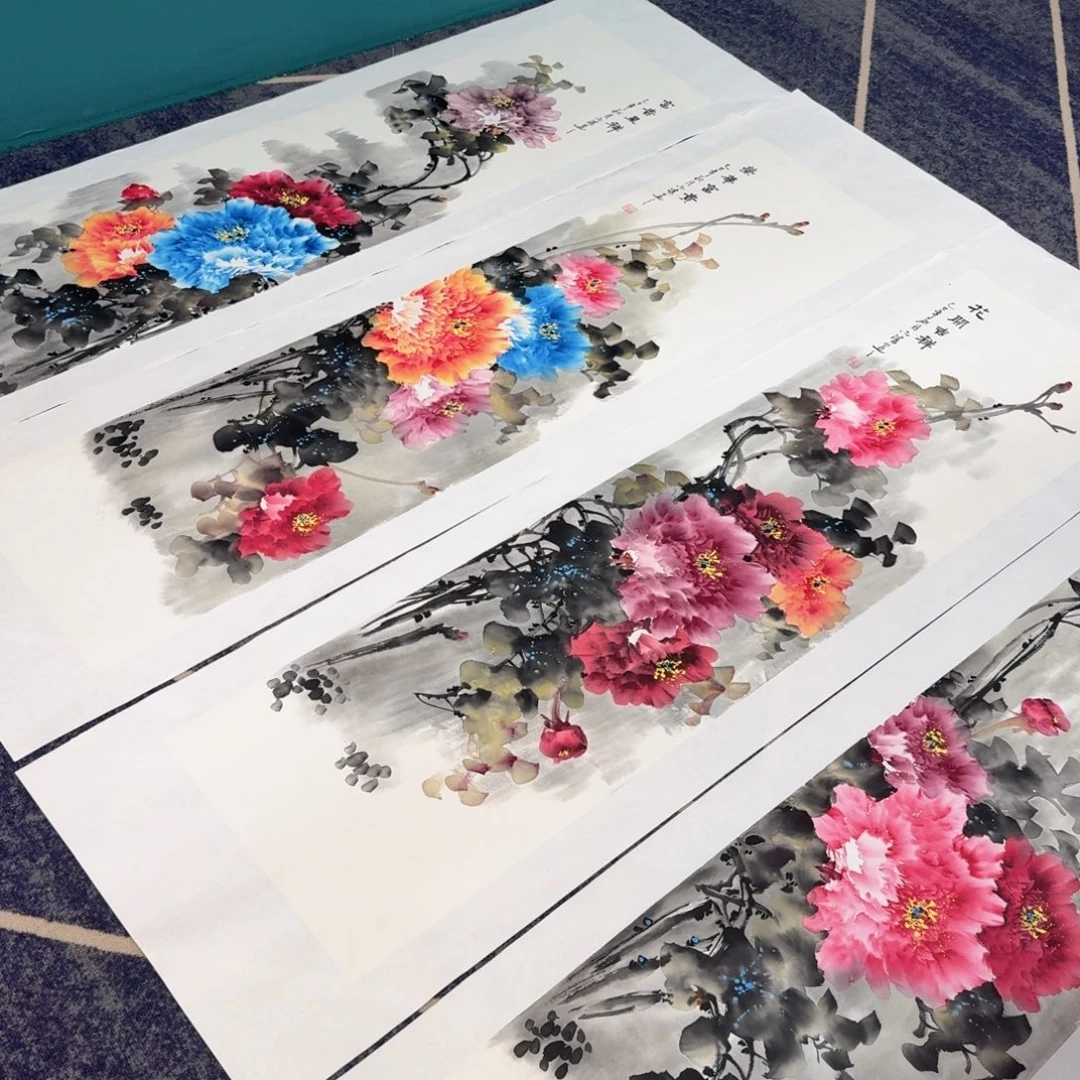 国画国画作品山水花鸟