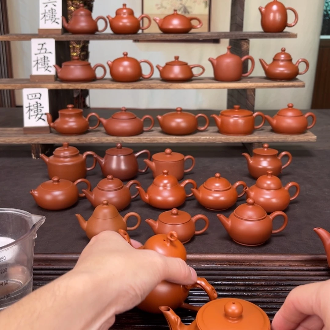 收***伙茶壶紫砂精工花器
