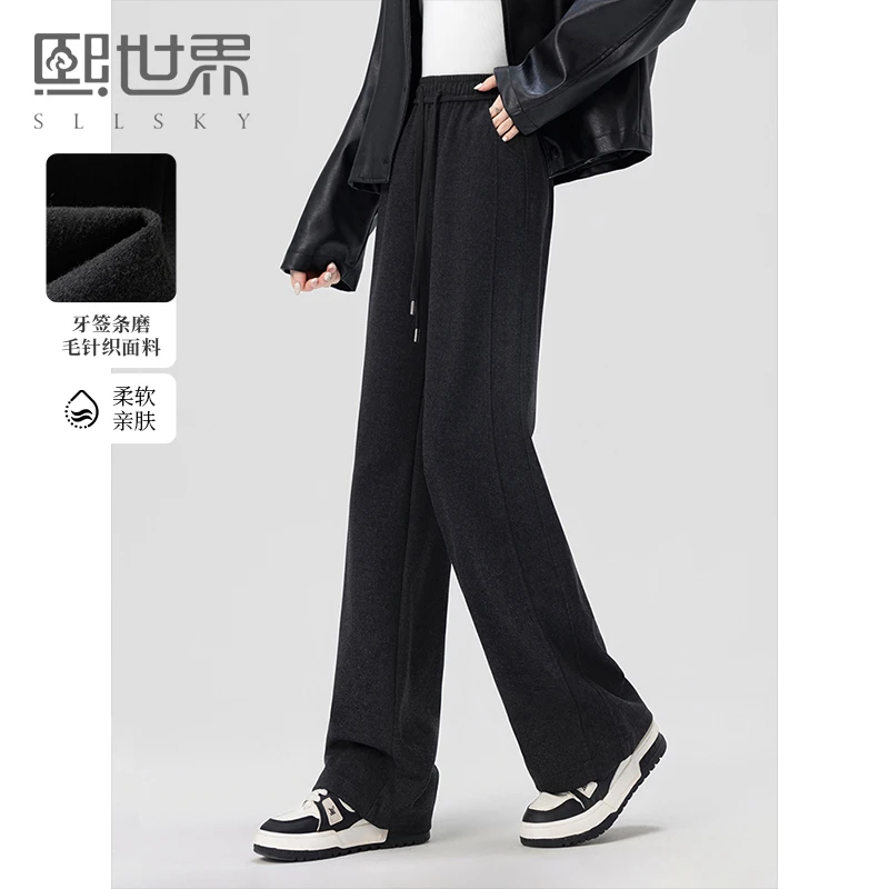 1A4LK004熙世界通勤淑女风格常规休闲裤