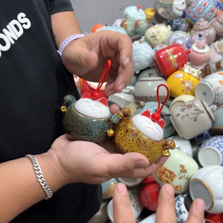 瑕疵福利品陶瓷茶叶罐介意勿拍