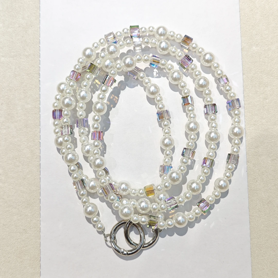 施家白珠珠方糖手机斜挎0002