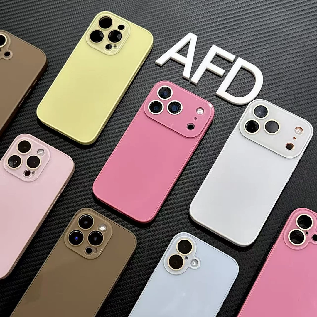 GGBond玻璃壳适用苹果17/16promax水晶镜头手机壳iPhone15/14/13