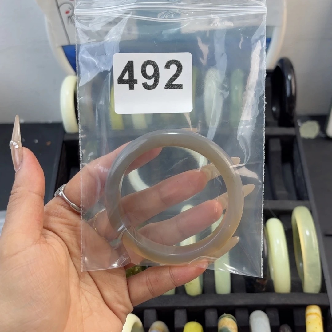 未镶嵌蛇纹石玉手镯7*