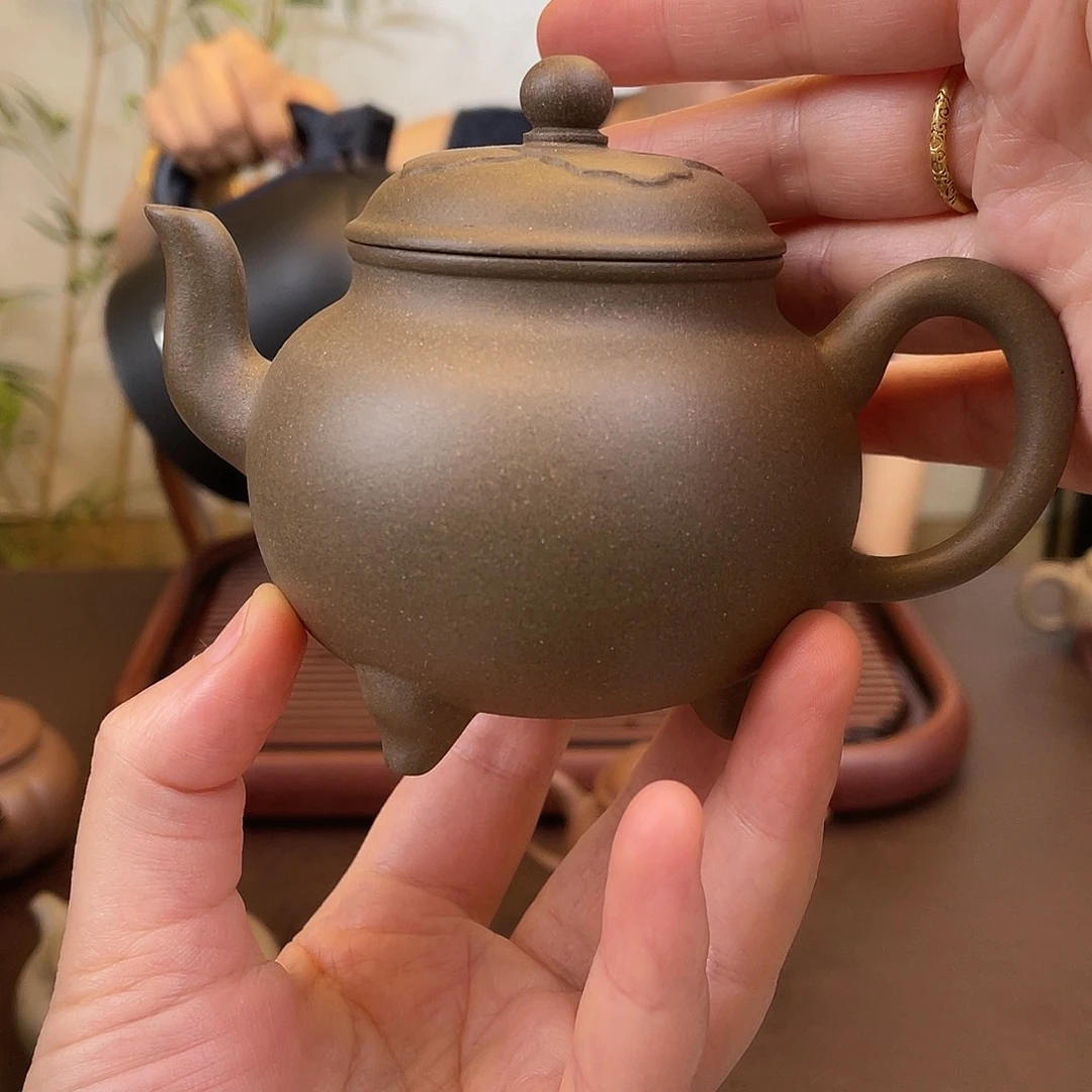 茶壶紫砂青段气窑大彬独孔180cc