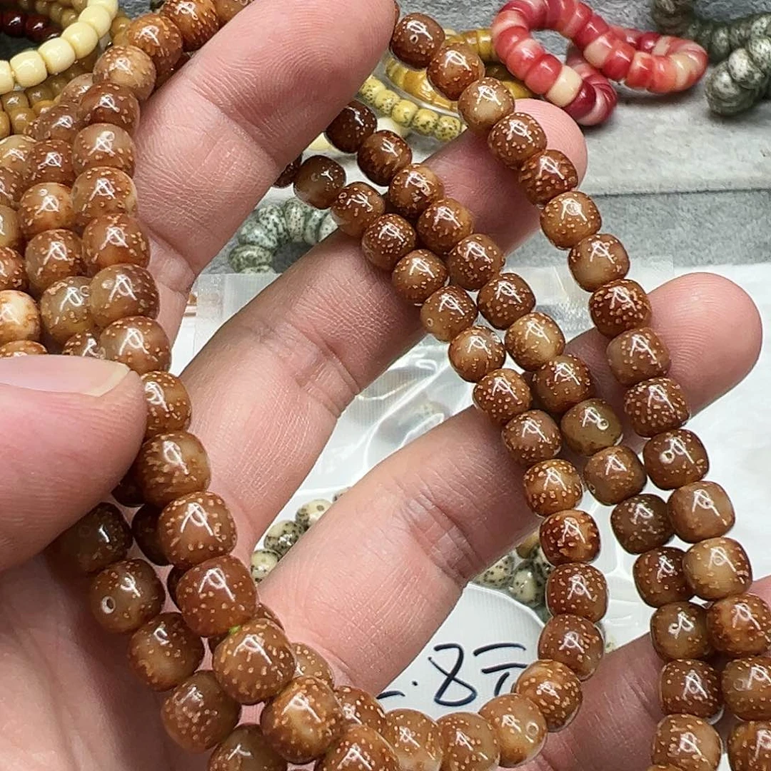 星月菩提手串81殿堂粉冰星月菩提76-108
