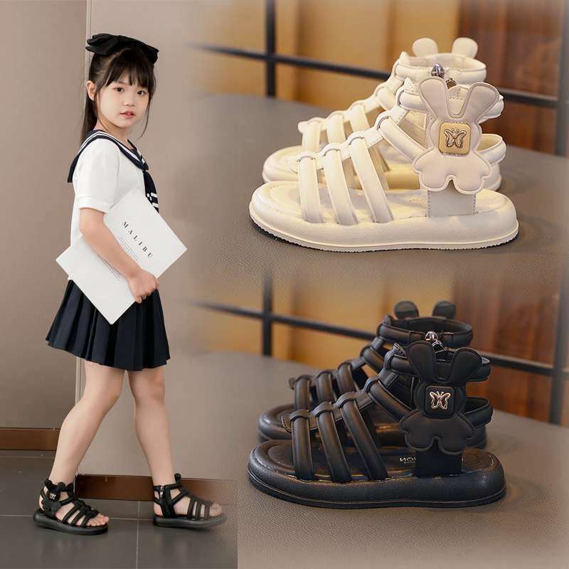 公主罗马童鞋凉鞋儿童女孩儿童夏季鞋子女童凉鞋宝宝女童夏季防滑