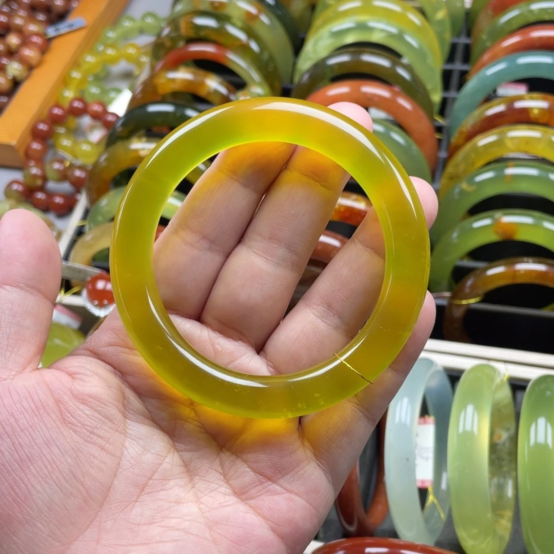 未镶嵌蛇纹石玉手镯