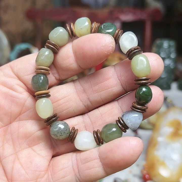 和田玉手链未镶嵌