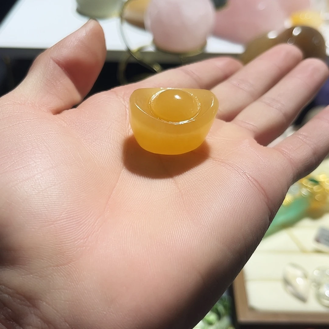 银S925镶嵌珠宝半成品紫晶小元宝