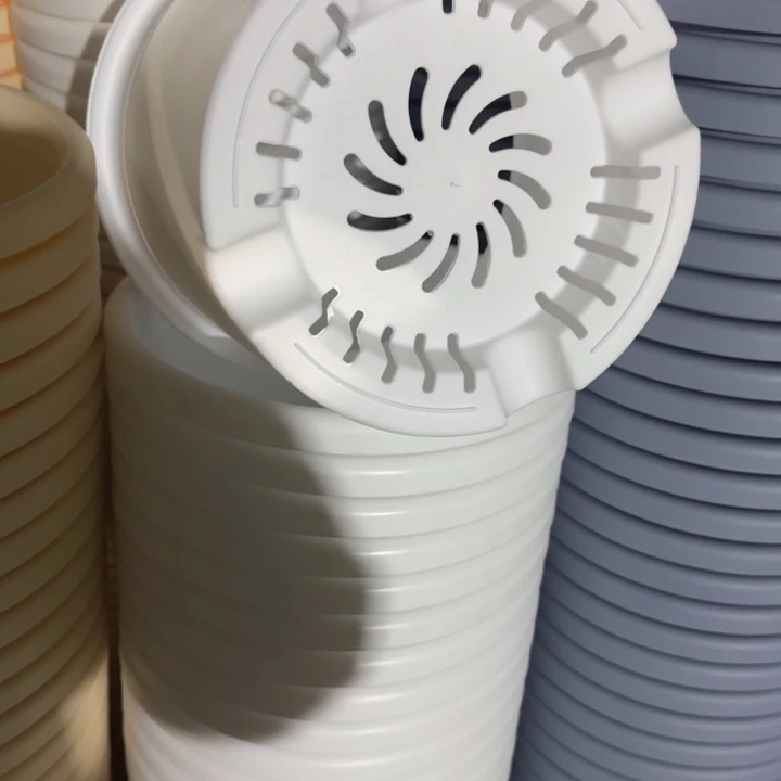 四季5号10个白色的花盆