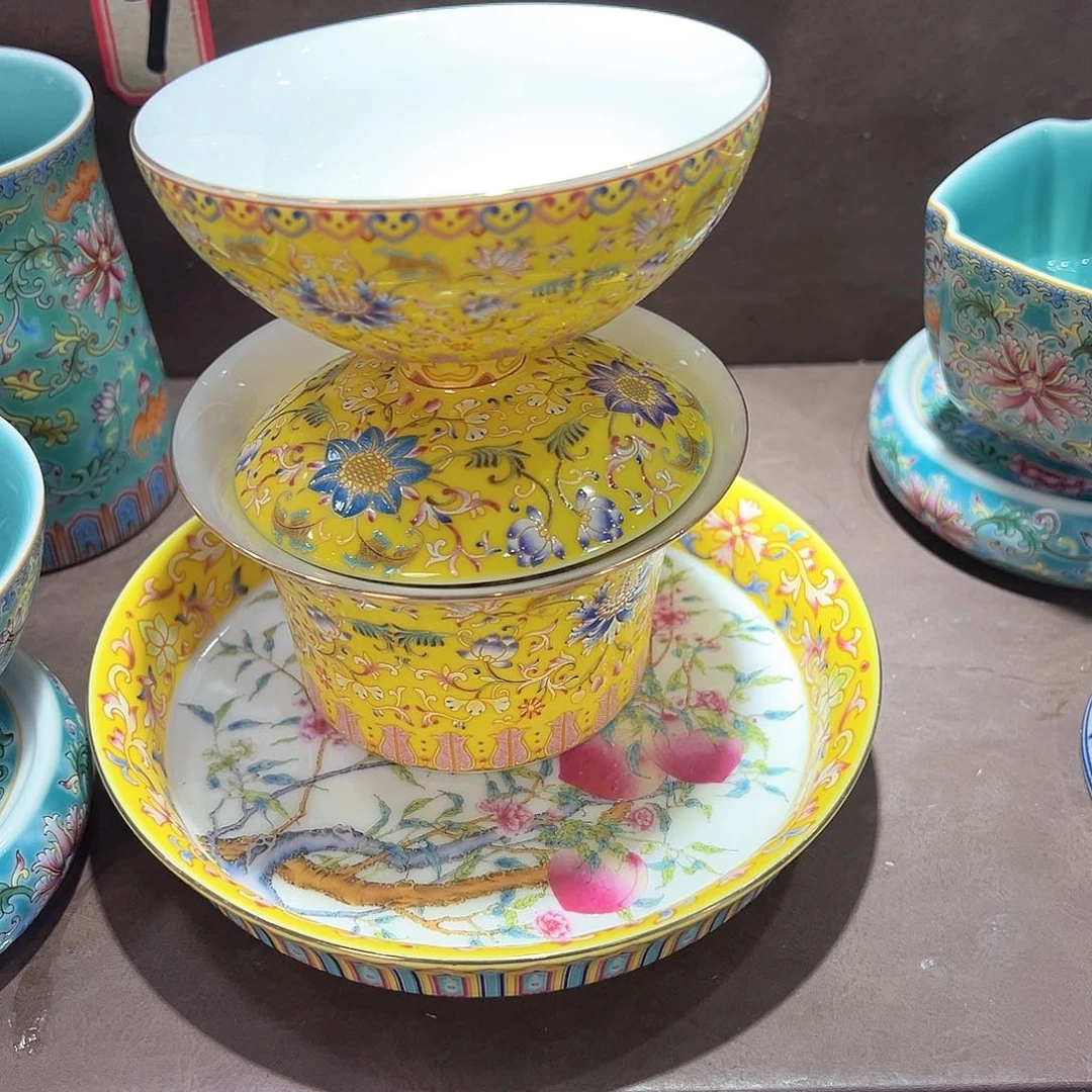 盖碗全场七景德镇景德镇景德镇陶瓷