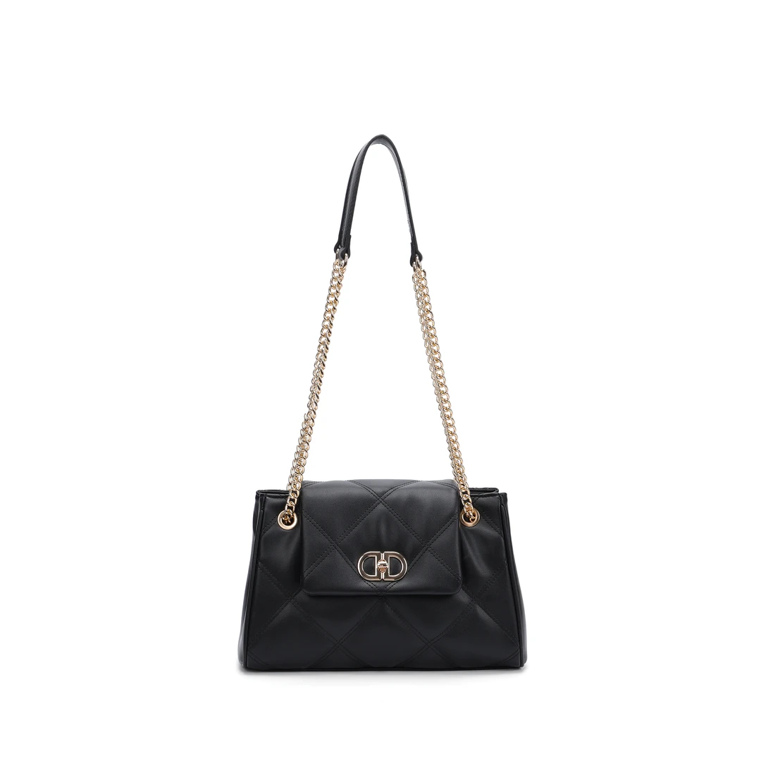 25秋冬新款大容量托特女包菱格绣线单肩斜挎链条女包1206包包