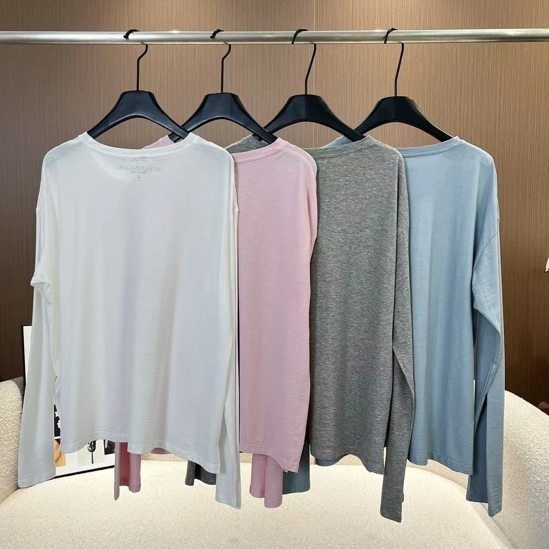 【面膜防晒】100%棉～舒适轻薄透气T恤夏日多巴胺长袖防晒上衣31079