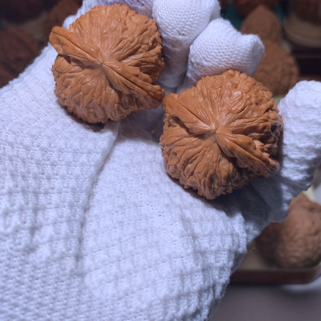 文玩核桃把件全品闷白