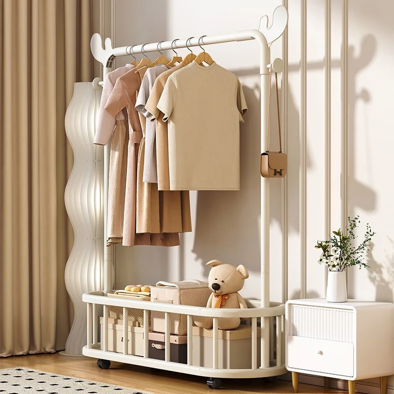 单双杆落地晾衣架晾衣杆落地挂衣架2025年最新款小家具网红落地式