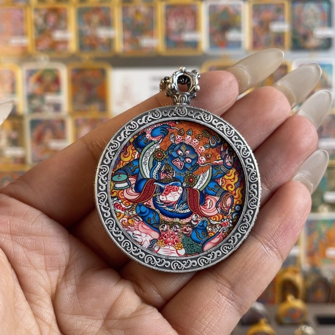 寶***～吊坠小可呼噜唐卡补3980