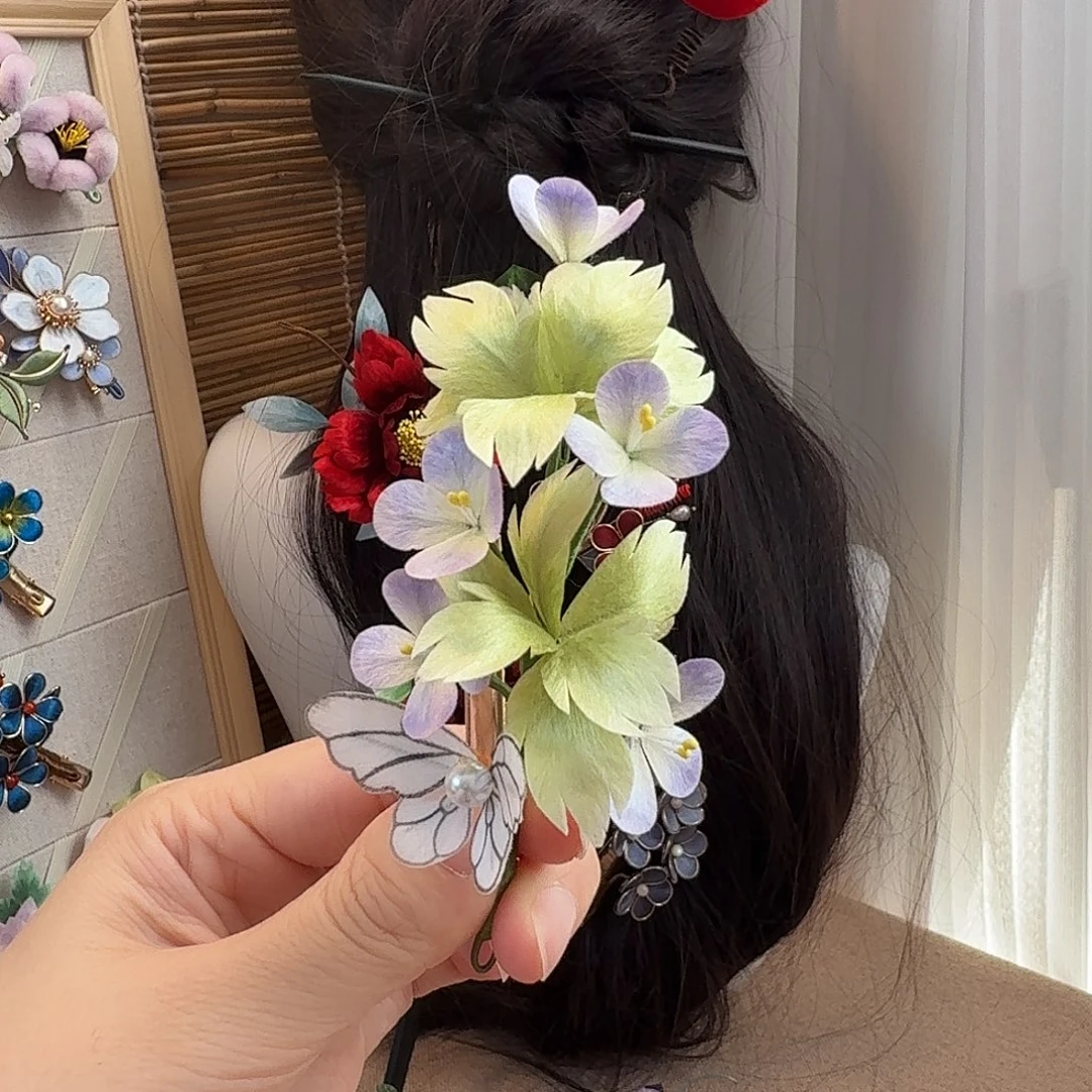 绒花清仓59选一109选二夹子