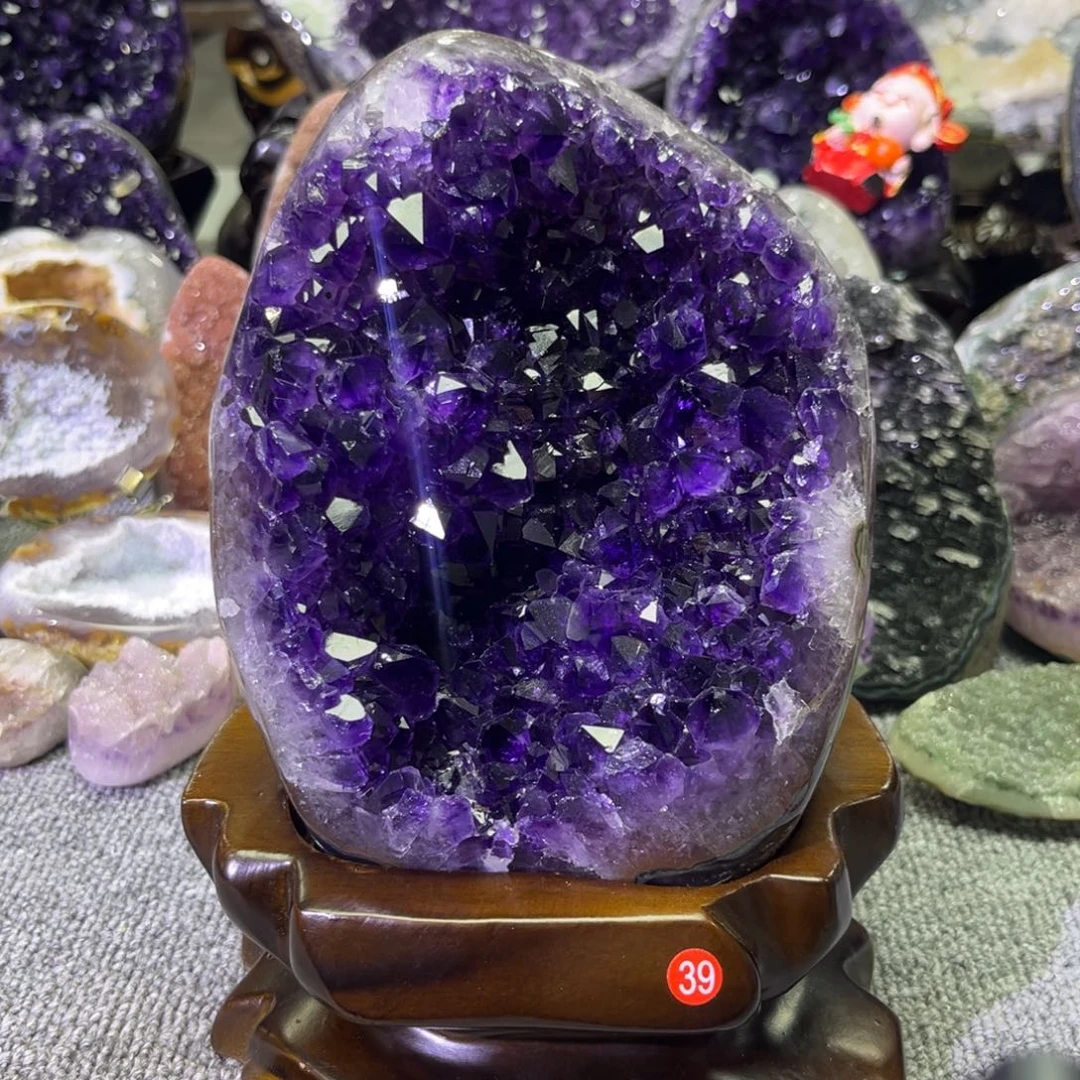 紫晶摆件未镶嵌水晶