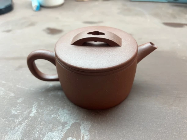 宜兴紫砂汉瓦150cc紫泥