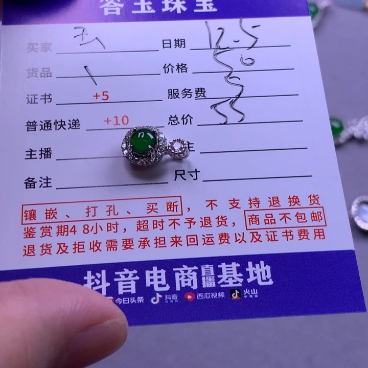 颈饰未镶嵌翡翠玉****宝