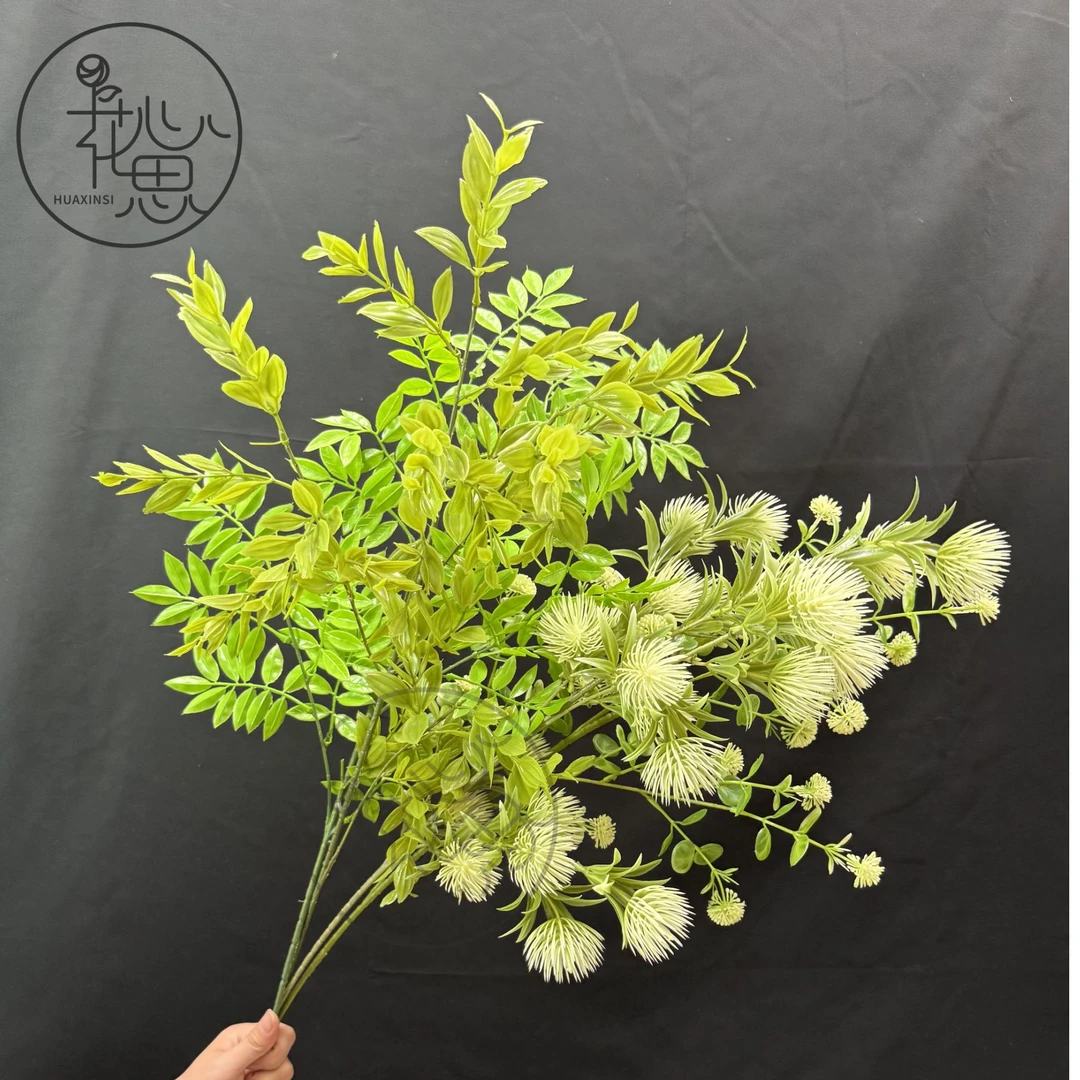 【叮咚果】【松果叶】【百岁草】【愧树叶】花心思仿真花假花仿真绿植批发