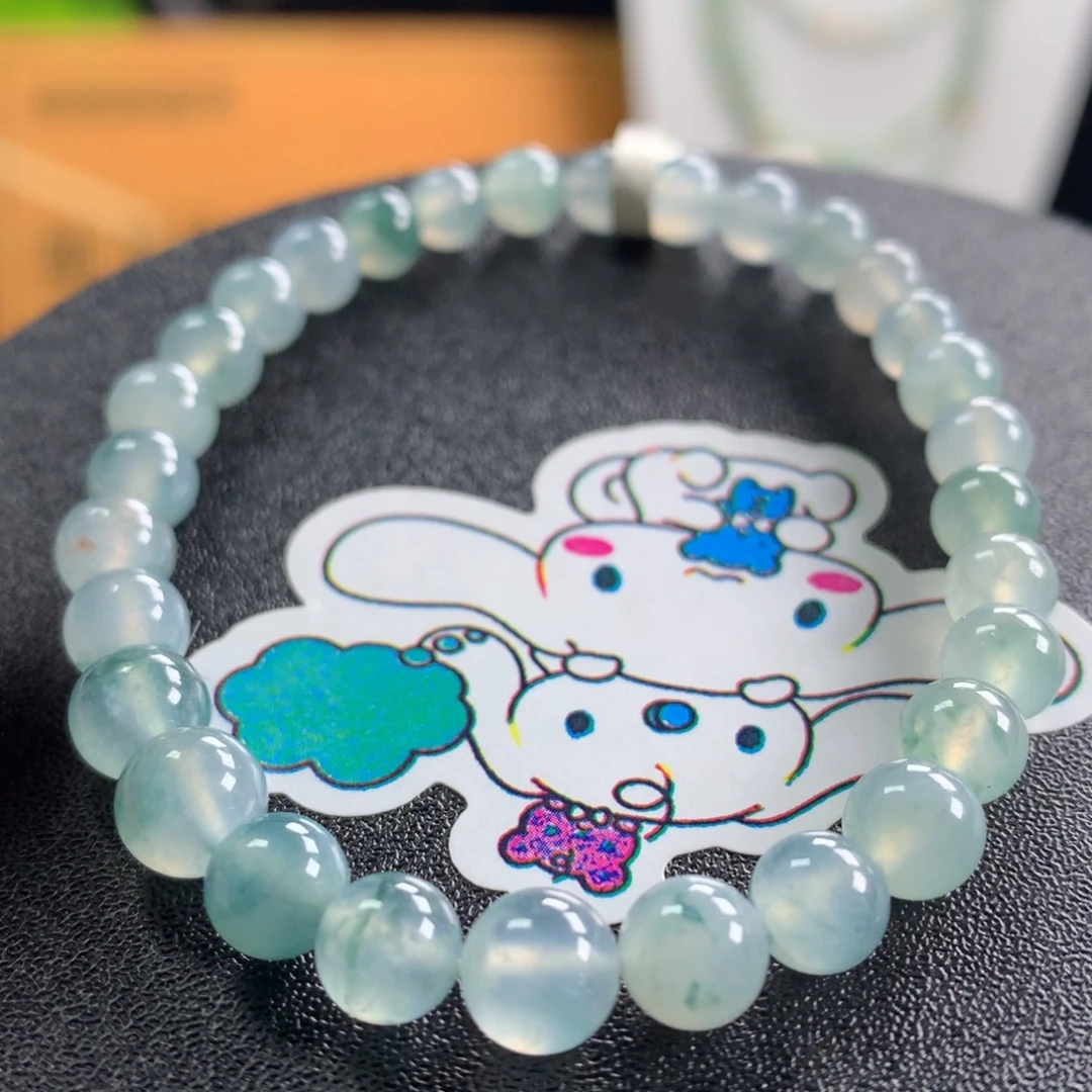 翡翠未镶嵌手链卡6～6.6