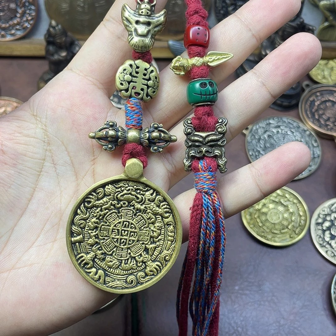 散***绝黄利马朝天吼九宫八卦牌包挂