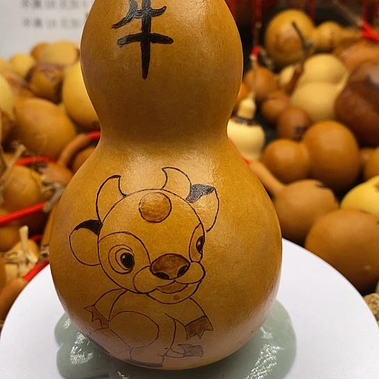 兵***哥香榧木葫芦工艺品