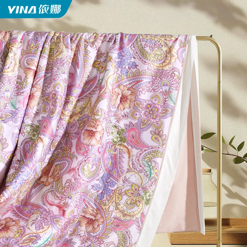 依娜【万人迷】夏凉被高端百货同款天丝夏被凉感柔软可水洗空调被