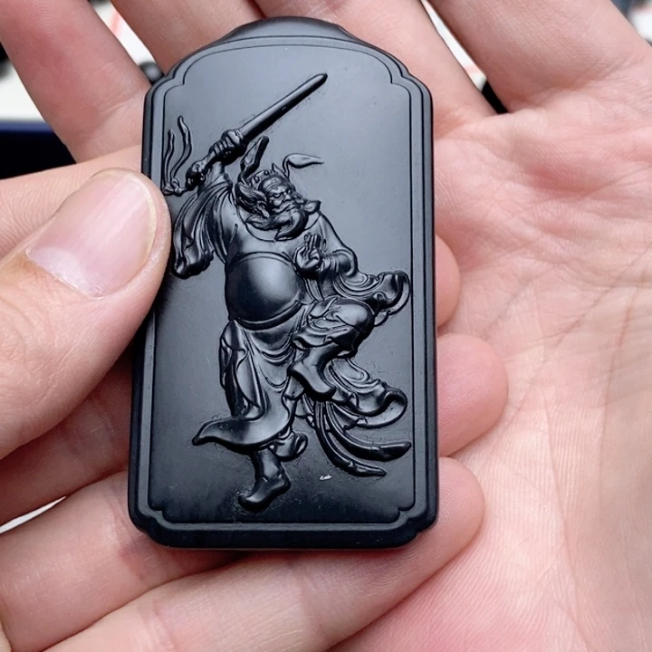 未镶嵌手链和田玉（墨玉）钟馗52.1克