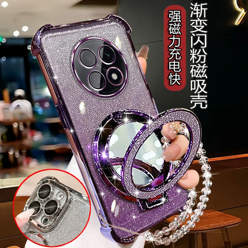 适用OPPOA5Pro新款手机壳气囊opa5pro网红镜子支架PKP110全包镜头