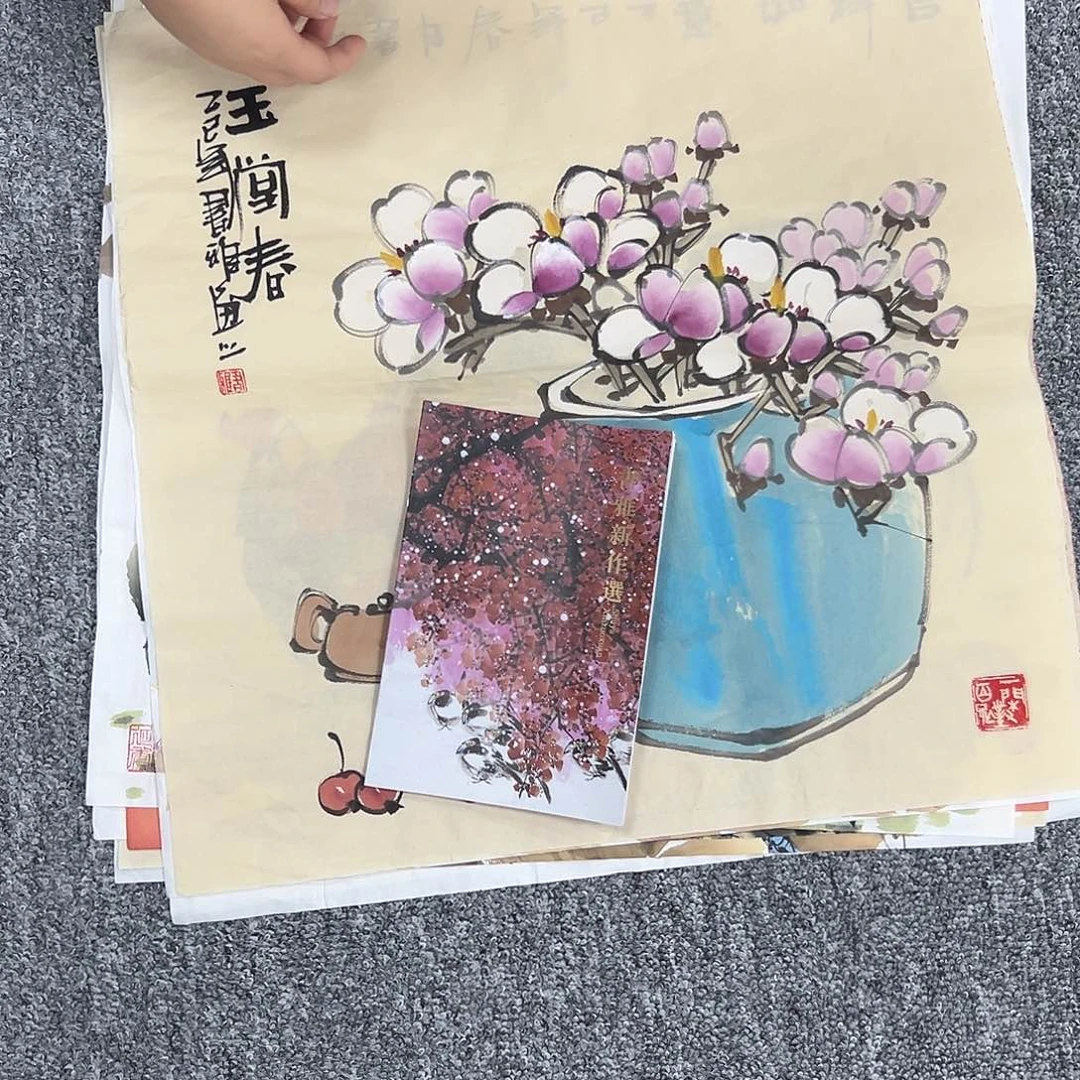 国画纯手绘字画教程分享