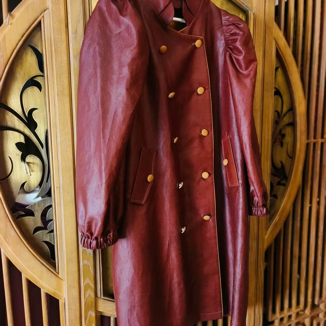 法式国风香云纱红云纱外套