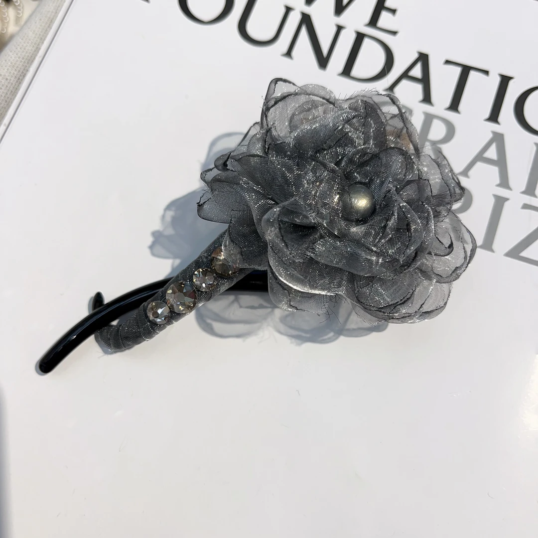 B92灰色烧花扭扭夹