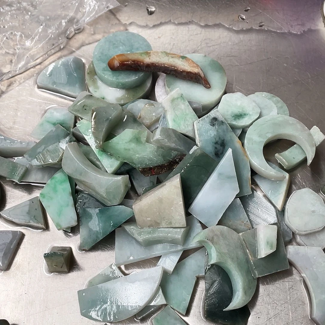 翡翠散珠五*秦天然翡翠石