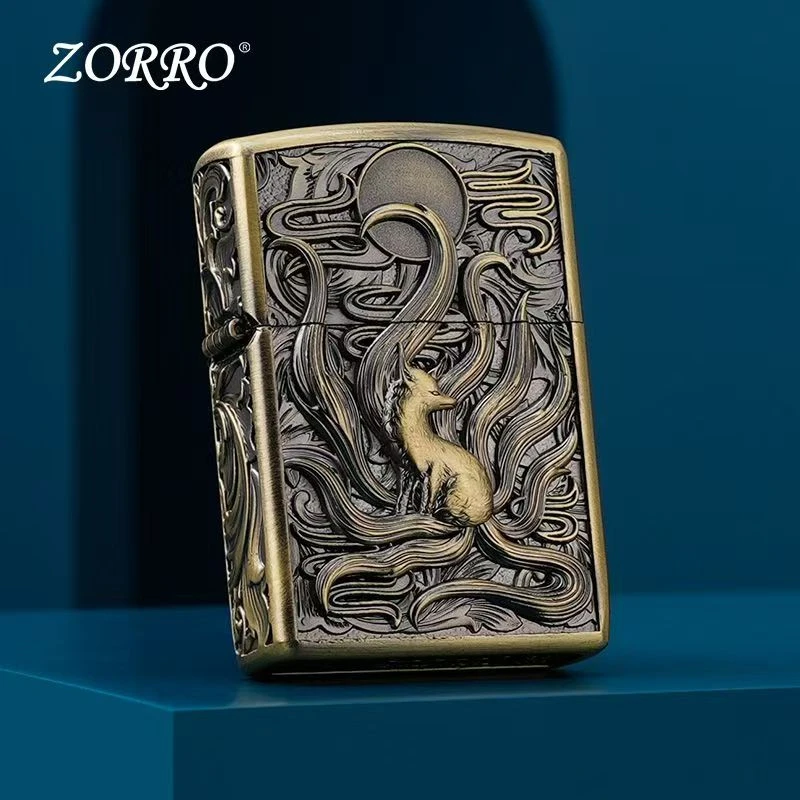 ZORRO正品【青铜九尾狐】高档煤油防风机【不带y】