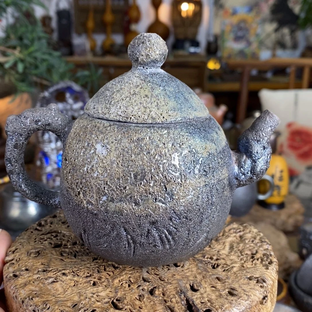 建水紫陶全手工纯柴烧茶器，0021