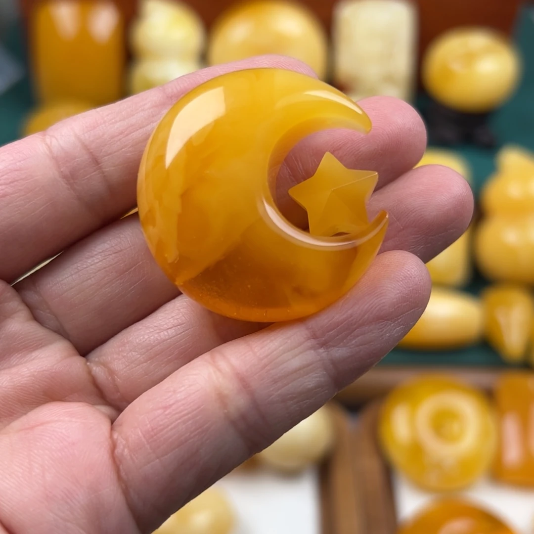 琥珀未镶嵌颈饰纯天然琥珀蜜蜡无优化