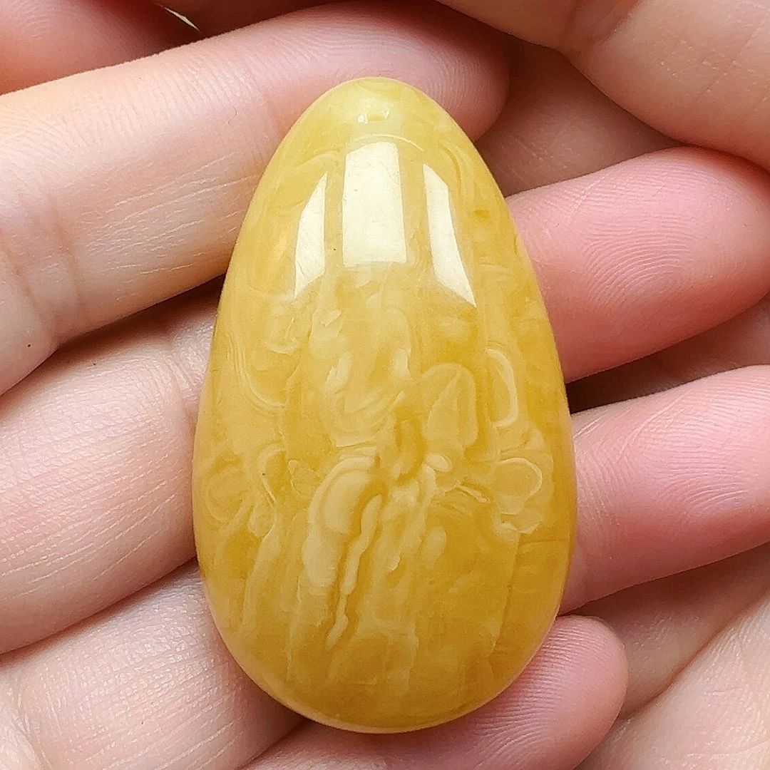 蜜蜡未镶嵌珠宝奇石蜜蜡水滴挂坠