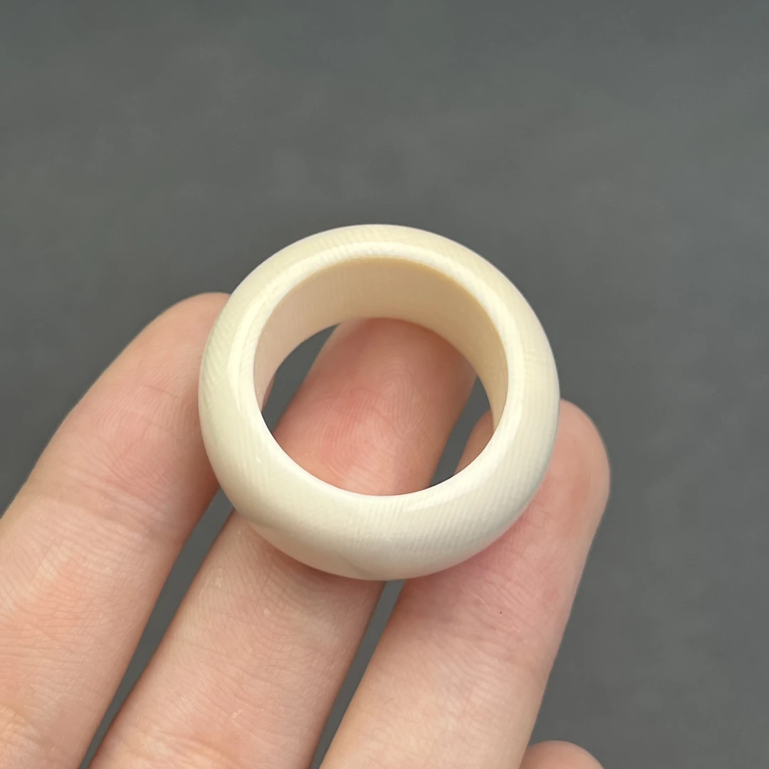 D1645天然猛犸牙 扳指 21*13mm支持鉴定 假一罚四