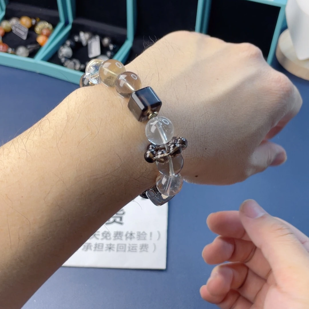 水晶手链银S925镶嵌